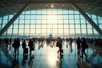 L'aéroport le plus grand du monde avec voyageurs et avions